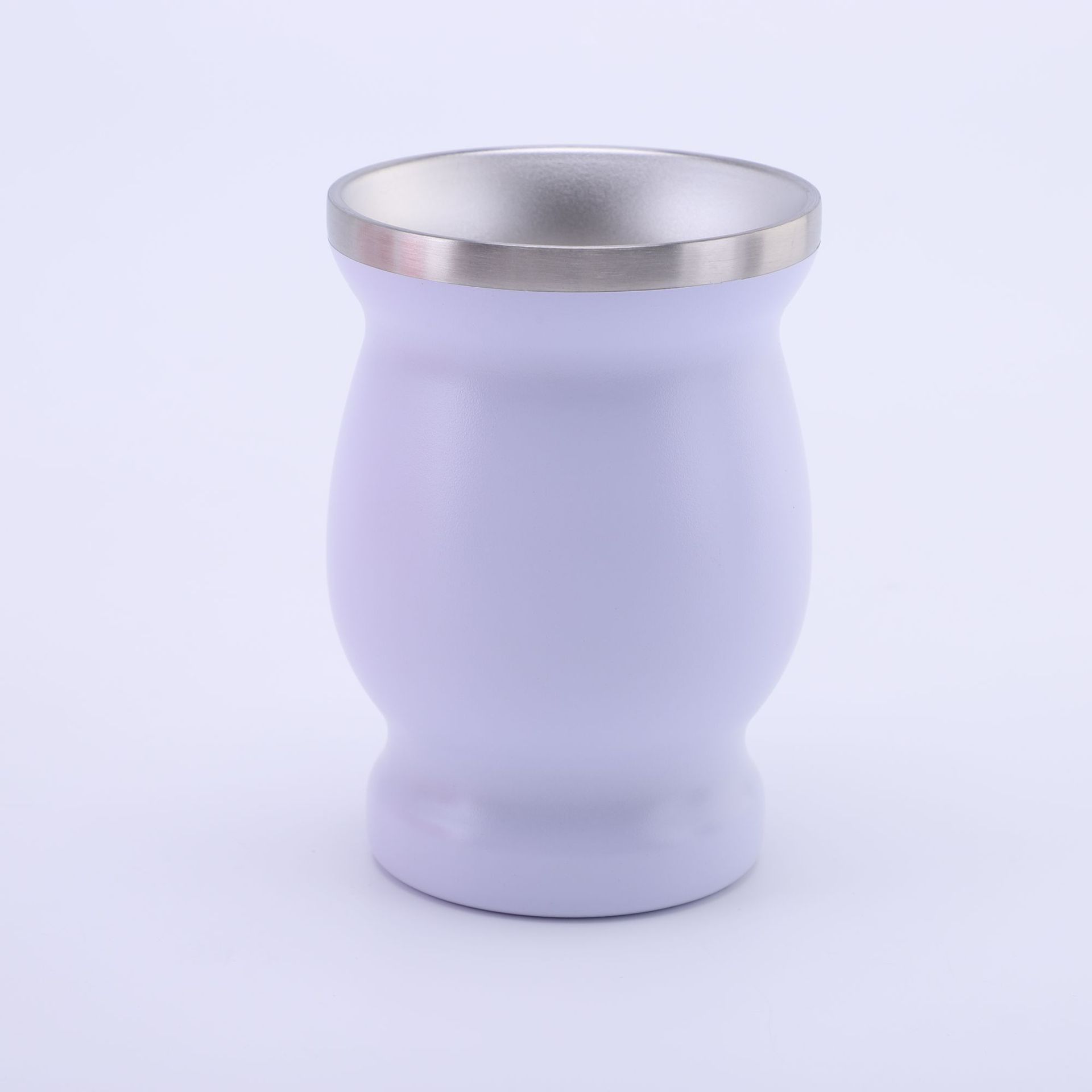 

Набор кружек для мате Yerba Mate 240 мл из нержавеющей стали, включая термоизолированную кружку с защитой от ожогов, домашняя посуда для чая 201-300ml белый
