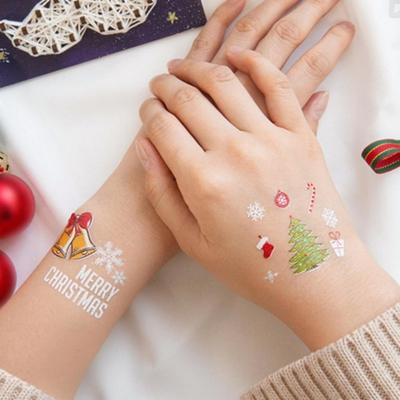 Christmas Glow-in-the-dark Tattoo Sticker Shopping Recommendation, 1 Piece, LN-107