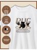 Pug Dog Print T-shirt