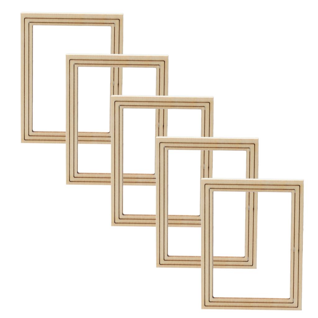 10 STÜCKE Fotorahmen Miniaturmodell DIY Produktion Exquisites Aussehen Rahmen für Fotos
