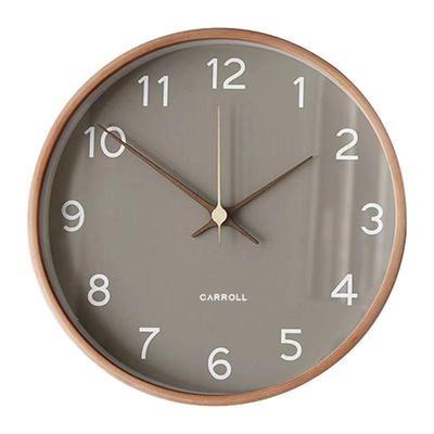 Nordic Solid Wood Silent Quartz Wall Clock - Creative Design for Living Room, Bedroom, Home Decor