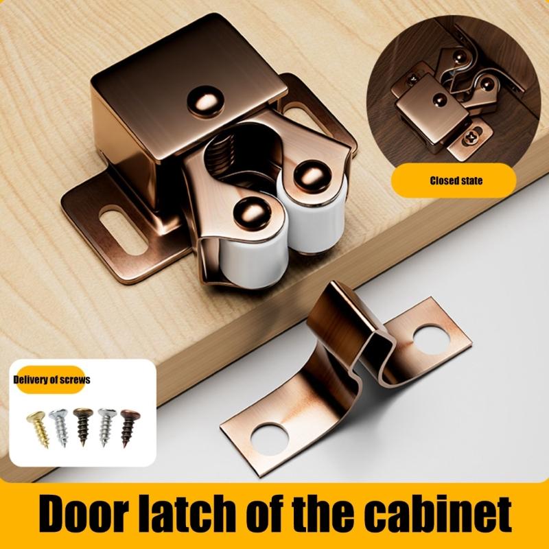 15set Double Roller Cabinet Lock Latches Furniture Catches Cupboard Door Double Roller Catches Furniture Hardware