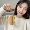 2Pcs Kawaii Design Simulation Food Plush Keychain Plush Material Creative Shape Hamburger Keyring Simulation Food Adorable Style