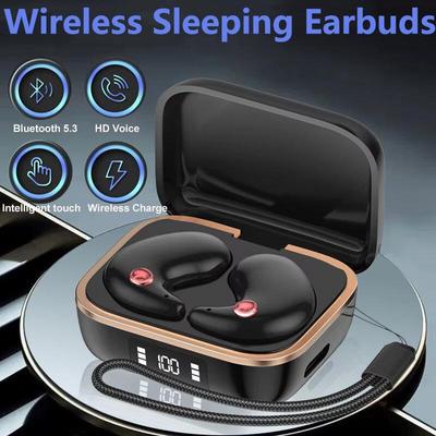 Bluetooth 5.3 Invisible Earphones Mini Sleep Earbuds Wireless Headphones Waterproof Noise Reduction Headsets