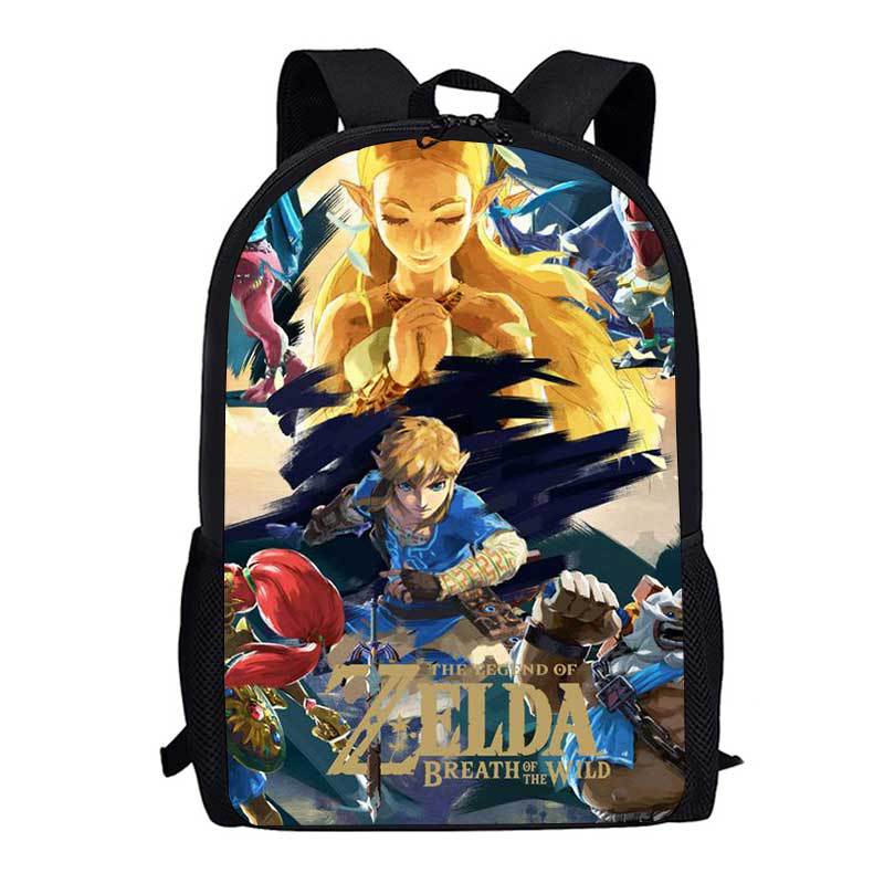 Legend Of Zelda Backpack Breath Of The Wild Game Student School Bag 3D Printed Backpack Cartoon