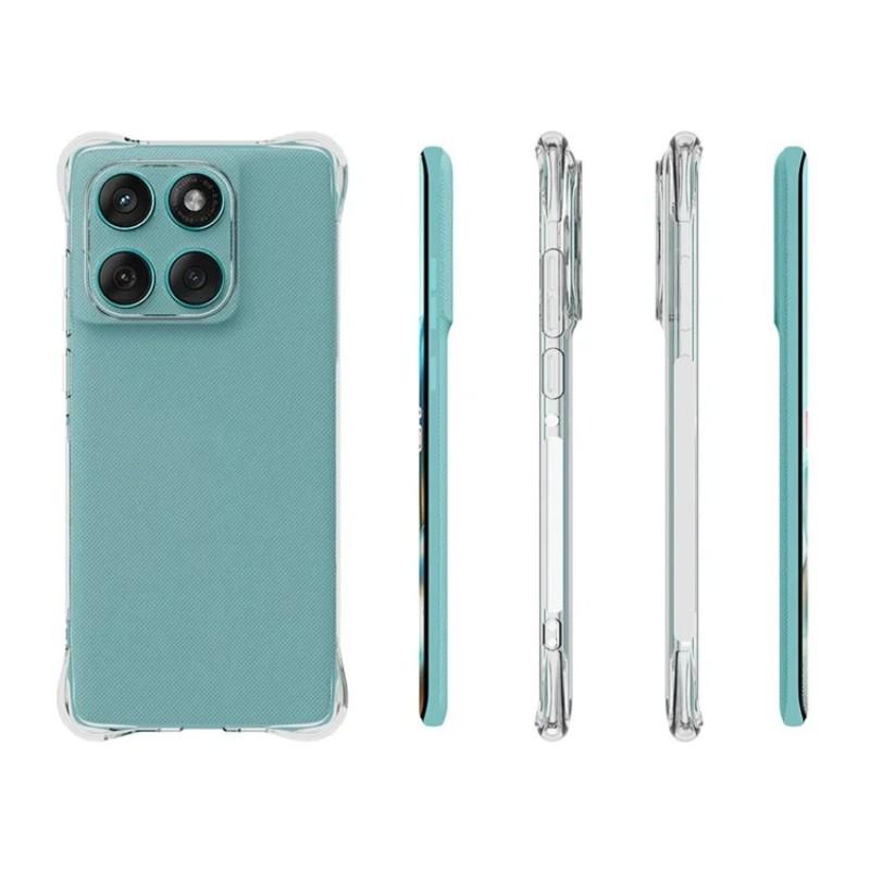 For Motorola Edge 60 5G/Motorola Edge 60 Fusion 5G Clear TPU Case WANLONFENG TM Series 2.0mm Phone Back Cover