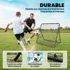 Folding Rebound Net, 5-Angle, 24 Elastic Cords, Football, Steel, 120 X 73 X 112 Cm, Black