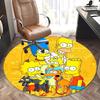Simpsons Family, Chair Mat Round Rug Office Carpet, Machine Washable, Non Slip, Suitable for Living Rooms, Bedrooms