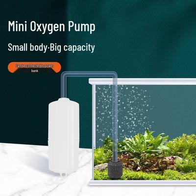 Pompa Ossigenatore Mini USB Silenziosa per Acquari e Pesca All'Aperto