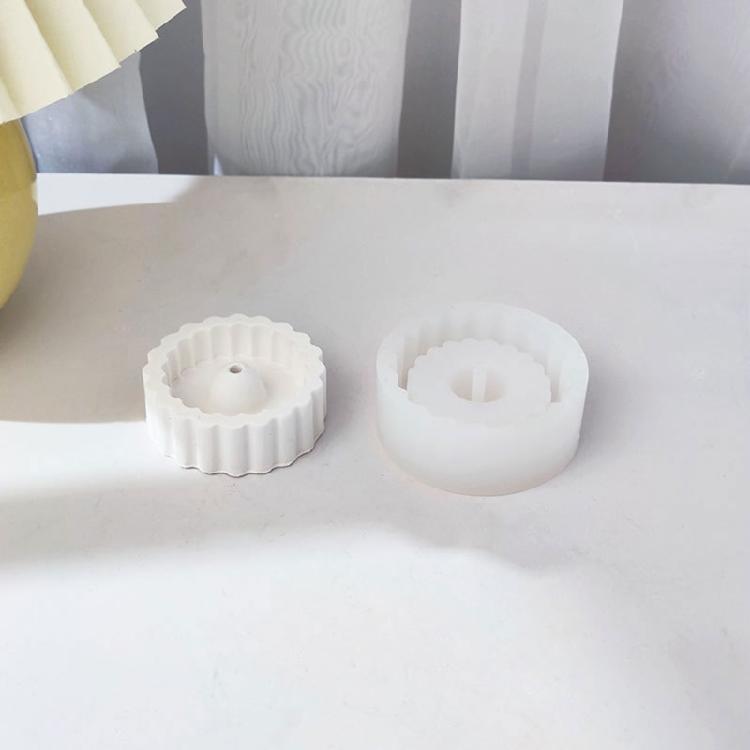 Incense Insert Silicone Molds DIY Cement Concrete Yoga Incense Stick Holder Mold