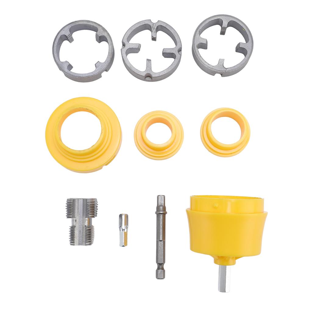 PPR Pipe Threader Kit 14 Inch Hex Shank G12 G34 Standard Thread Pipe Threader Plumbing Tools