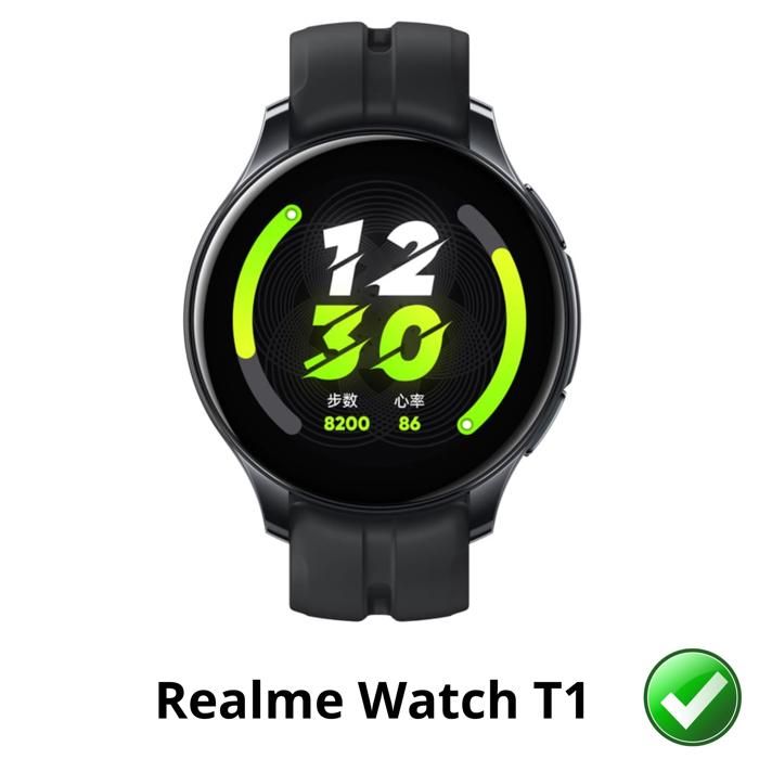 Screen Protector for Realme Watch T1 [6 Pack] Ultra Thin Resistant Protective Plastic Film Phonillico