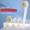 Perii electrice de baie Bath and Body Works, perie de curățat corp din silicon, impermeabilă IPX7, perii de curățat spate cu mâner lung