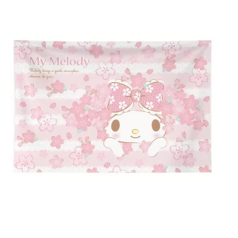 Pink Kitty Mouse Yarn Tapestry 2D Single Print Cute Home Decor Soft Accessory Charming Functional GirlThemed Attractive Durable