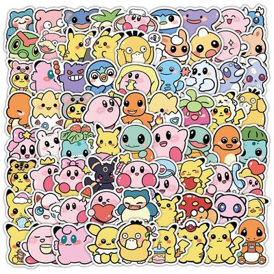 100PCS Cute Anime Stickers for Kids Toys Waterproof Graffiti Laptop Motorcycle Stationery Decoration Sticker