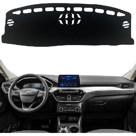 

Накладка на приборную панель, чехол, на заказ, для интерьера, центральная консоль, совместимая с Ford Escape Titanium SUV 2020 2021 2022, коврик на приборную панель, чехлы, аксессуары (с HUD-дисплеем) Without HUD