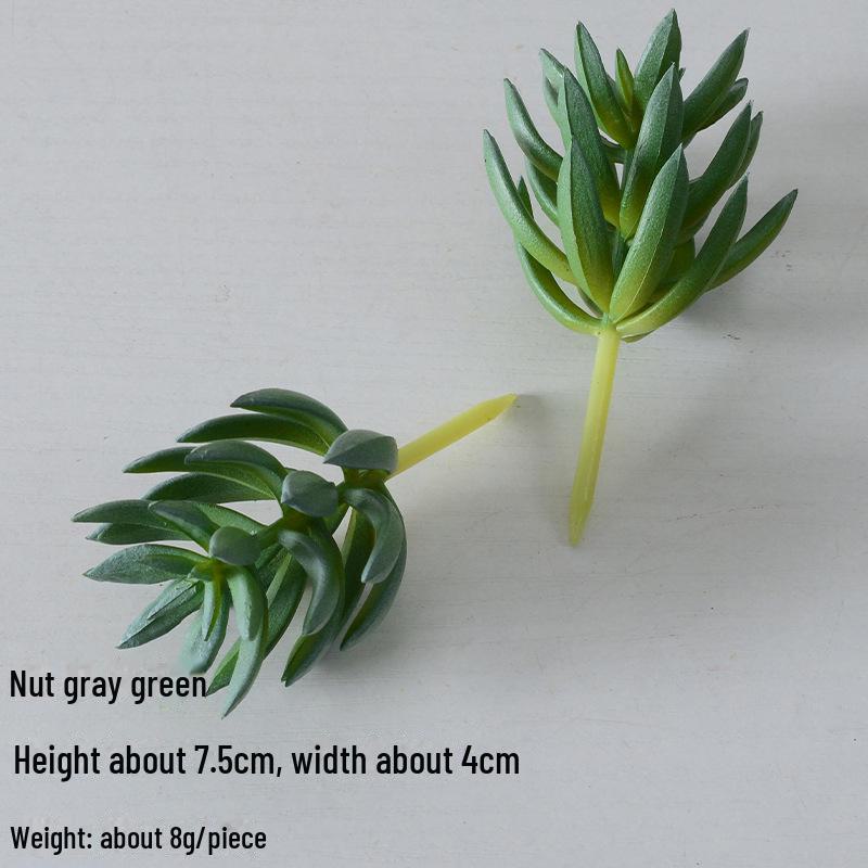 Mini Flocking Artificial Succulent Bonsai for DIY Wall Decor