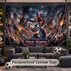 Wall Hanging Tapestry Custom NameTransformers Pattern Personalized Printed Fabric Wall Decor