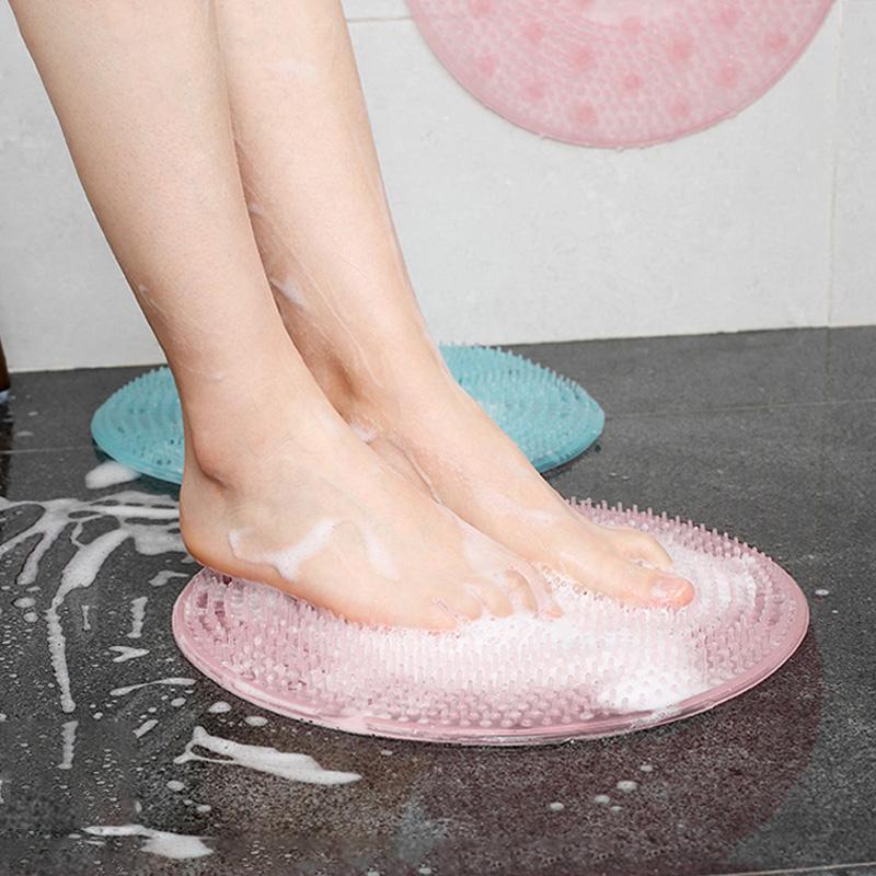 Foot Massage Brush Bathroom Accessories Silicone Massage Brush Bath Mat Cleaning Tools Household Supplies