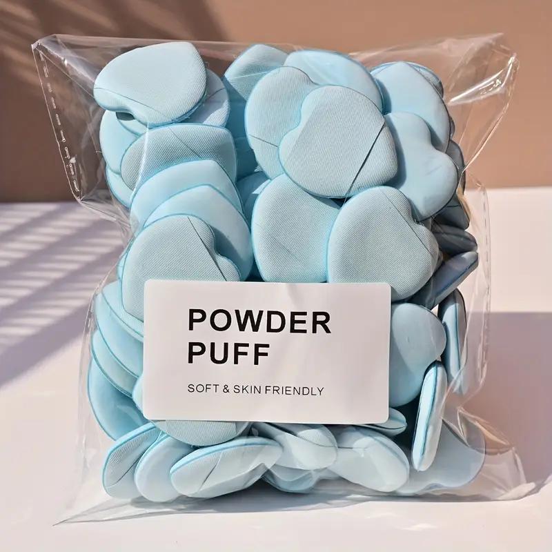 20 PCS  Heart-Shaped Finger Powder Puff Latex-Free Makeup Tool  Finger Air Cushion Sponge Powder Puff Set, Makeup Puff,