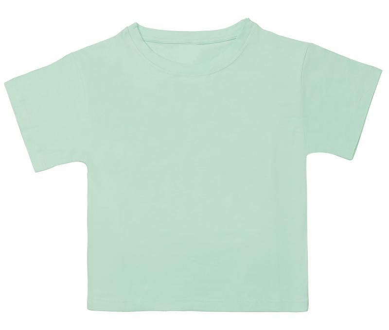 AA-14 Summer Short Sleeve Crop Top Crew Neck Casual Solid Color, Logo Printable