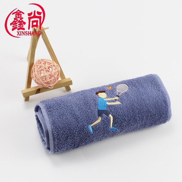 Cotton sports towel 20 * 110 extended marathon yoga sports running towel embroidery
