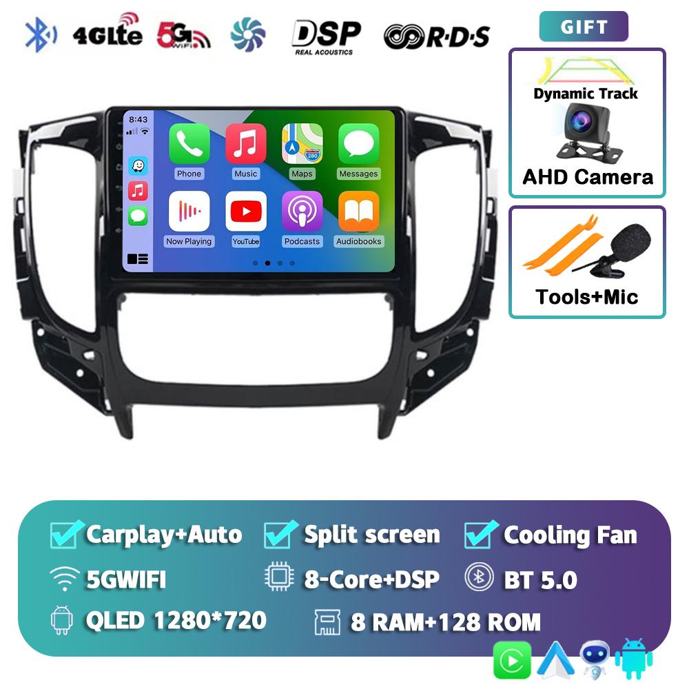 Android 14 Carplay Car Radio For Mitsubishi Pajero Sport 3 L200 5 Triton 3 2015 2016 2017 2018 2019 Multimedia Video Player GPS