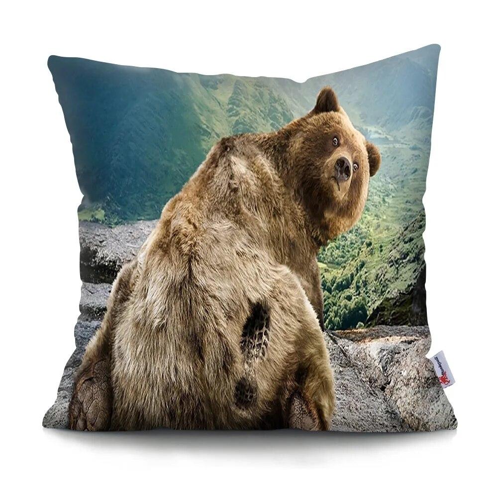 Roztomilá legrační zvířátka povlak na polštář pohovka do auta domácí dekorace povlak na polštář polyester