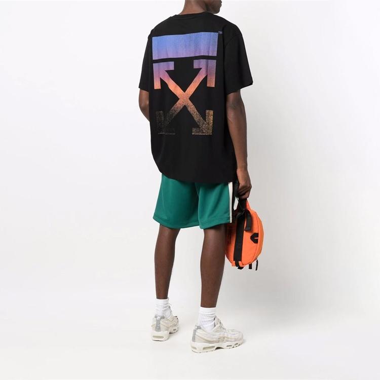 Off-White Degrade Arrow Over Tee 'Black/Multicolor' Men's OMAA038F21JER0021084