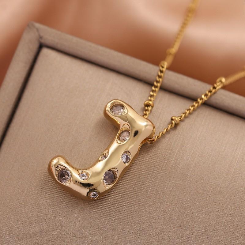 Ladies' Diamond Metal Necklace, Heavy Craftsmanship Premium Design Initial Necklace, Gift for Women, Holiday Present, Party Jewelry.