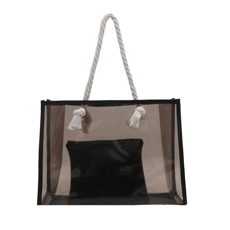 Popular Large-capacity Bag Women's Bag 2025 New Trendy Transparent Shoulder Bag Tote Bag
