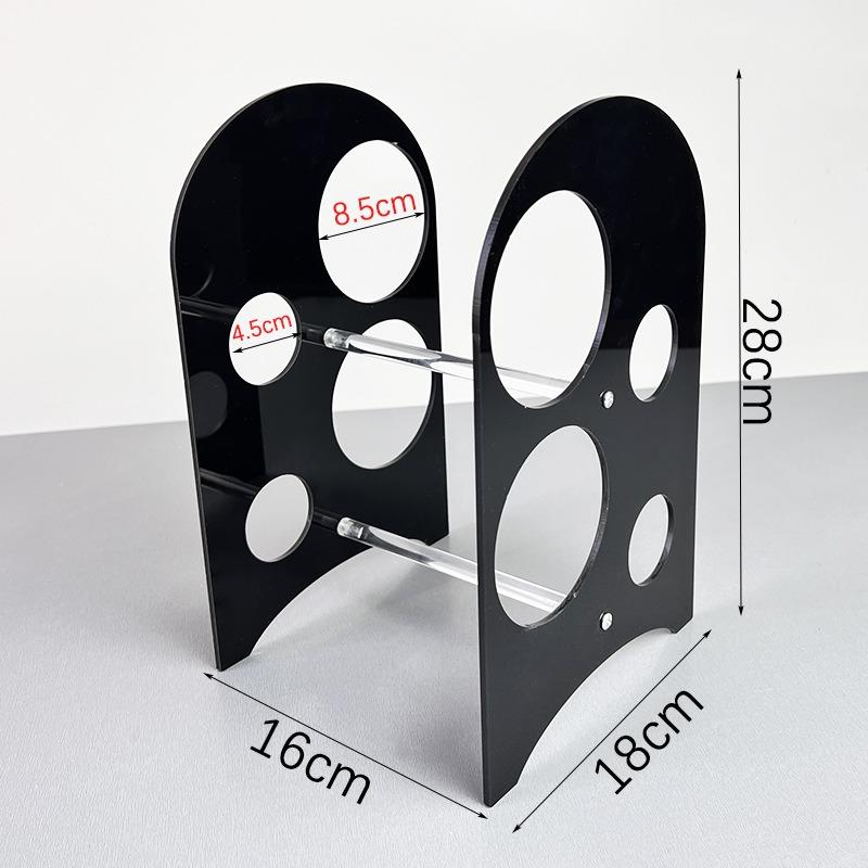 

Acrylic Wine Rack Decorative Wine Bottle Holders Elegant Modern Wines Display Holder Luxury Wines Storage Shelf Home Decoration чёрный