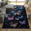 1pc Butterfly Design Home Carpet Non-slip Office Decor Gift Living Room Bedroom