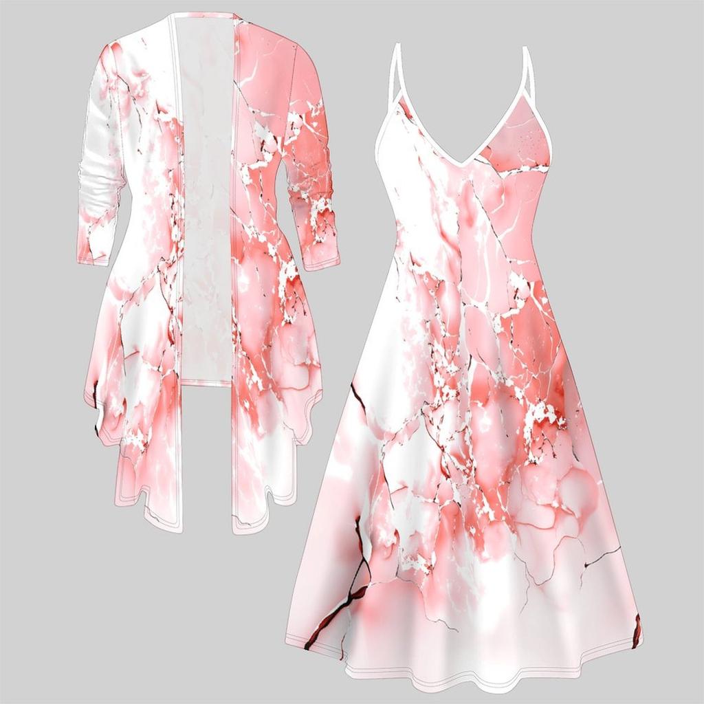 3D  Printed  Set Dress Coat ,Colorful and Diverse In Shape  Fashion Print,suitable for Various Scene Fashion Styles