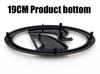 1pcs 3D 12cm 9cm 6cmm ABS Car Front Rear logo sticker steer wheel emblem door trunk sticker car rear Emblem sticker Accessories