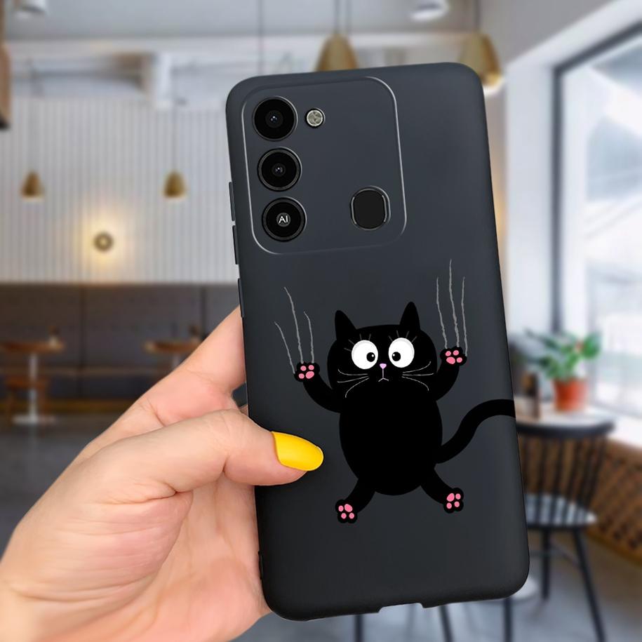 Couple Heart Silicone Case For Tecno Spark 8C Cover Spark8 8 C KG5k KG5j Painted Soft TPU Phone Case For Tecno Spark 8 Pro Etui