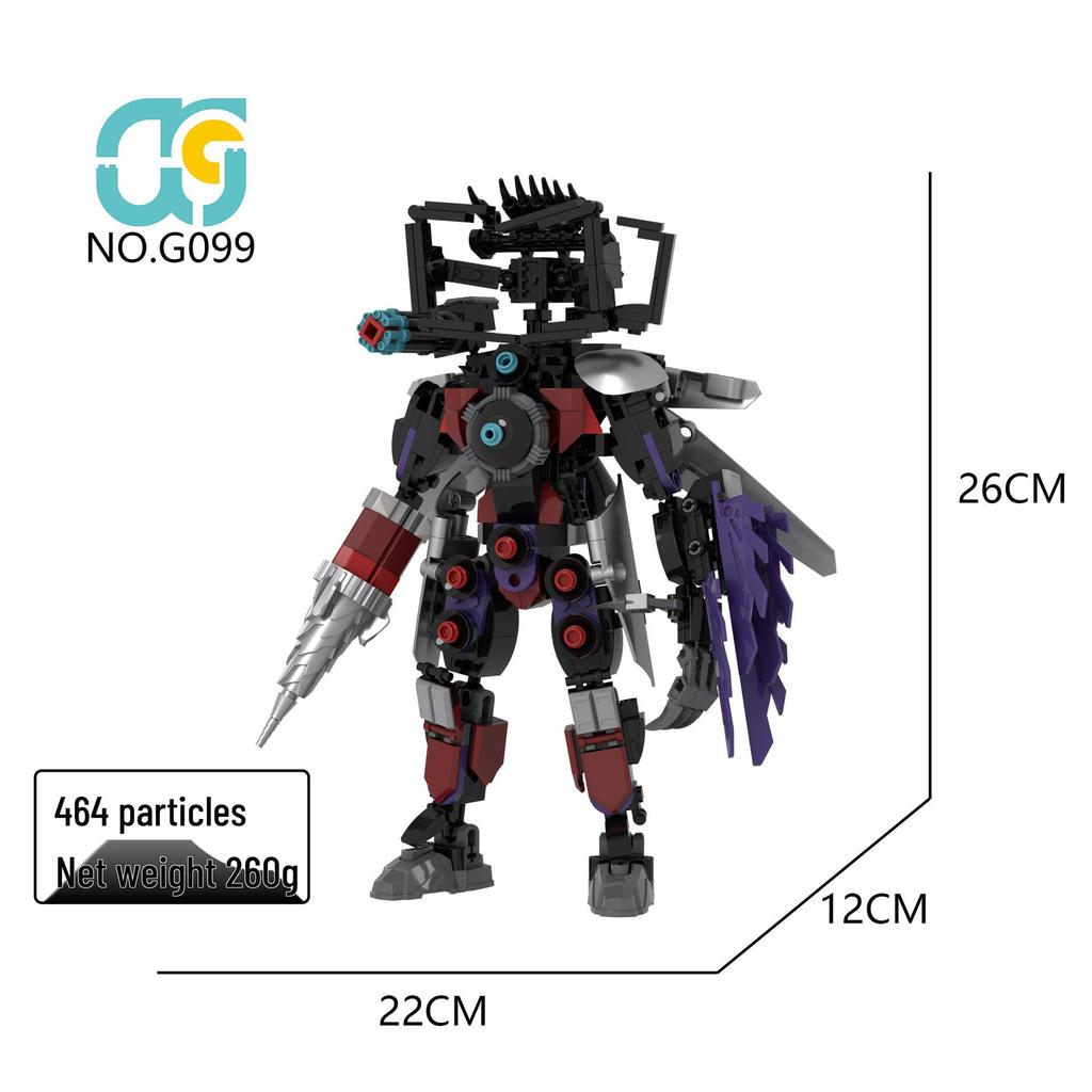 Cross-Border Titan Clockman vs. Toiletman TV Speaker Building Blocks Minifigures