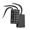 12V bil relé stikkontakt boks 15-veis blad sikringsholder for biler Marine Central Electric Multi-Channel Universal Engine
