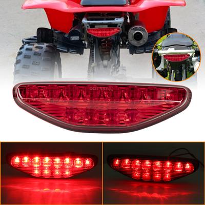 Conjunto de luz traseira LED vermelha ATV para Honda TRX 450R, luz traseira de freio e luz de freio para Honda TRX 450 R ER 2006-2014