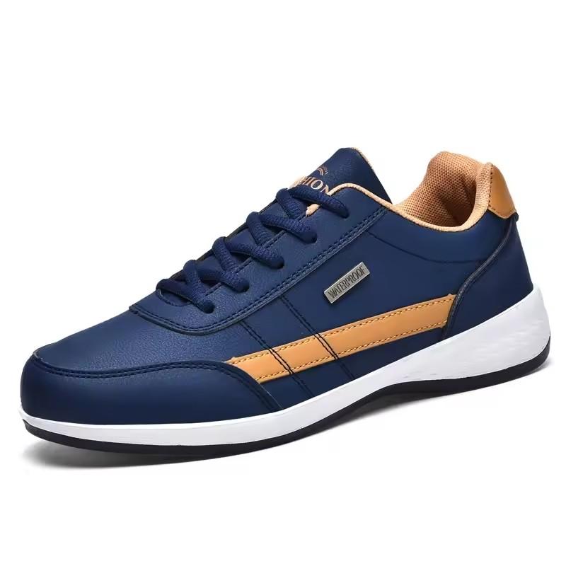 Nouvelles Chaussures Homme Printemps Automne Imperméables Baskets de Marche Loisir Homme Chaussures de Sport en Cuir Chaussures Antidérapantes Tennis Pour Homme