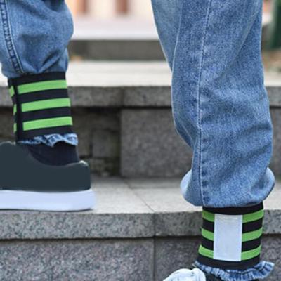 2x Fahrrad Knöchelbänder Reflektierende Hosenbänder 9,8cm Breite Armband Elastisches Bein für Herren