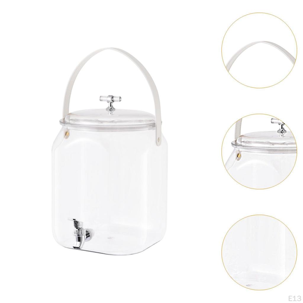 Beverage Dispenser And Jug Handling with Water Juice Cover