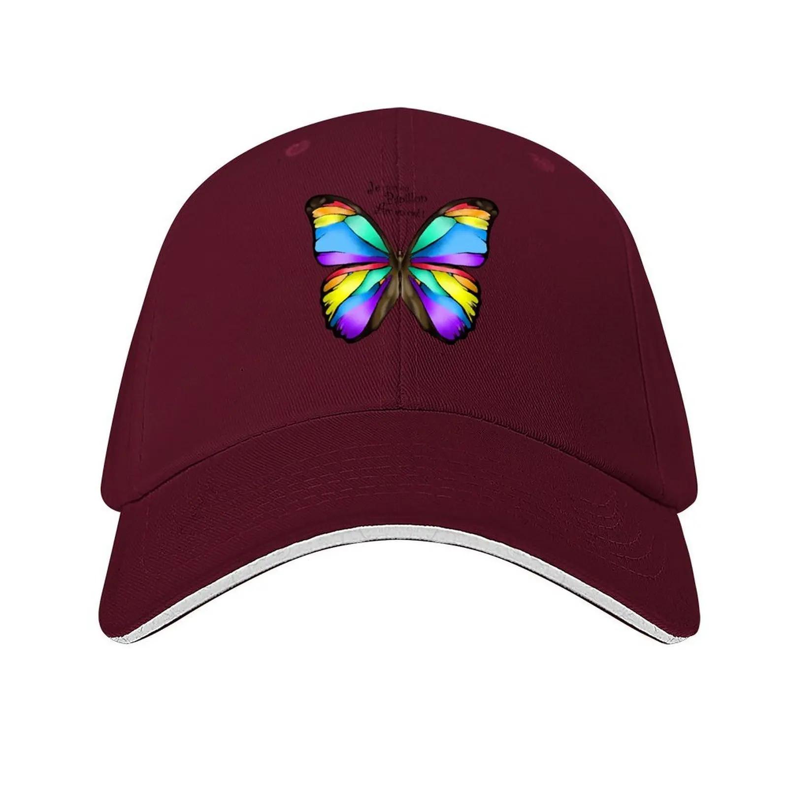 

I am a rainbow butterfly Baseball Cap hard hat Unisexs big size hat Hat Unisex Golf Wear Unisex Womens