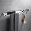 Black Gold Bathroom Towel Holder Brass Gold Chrome Lavatory Towel Rack Hooks Gray Single Towel Rack Bathroom Accessories