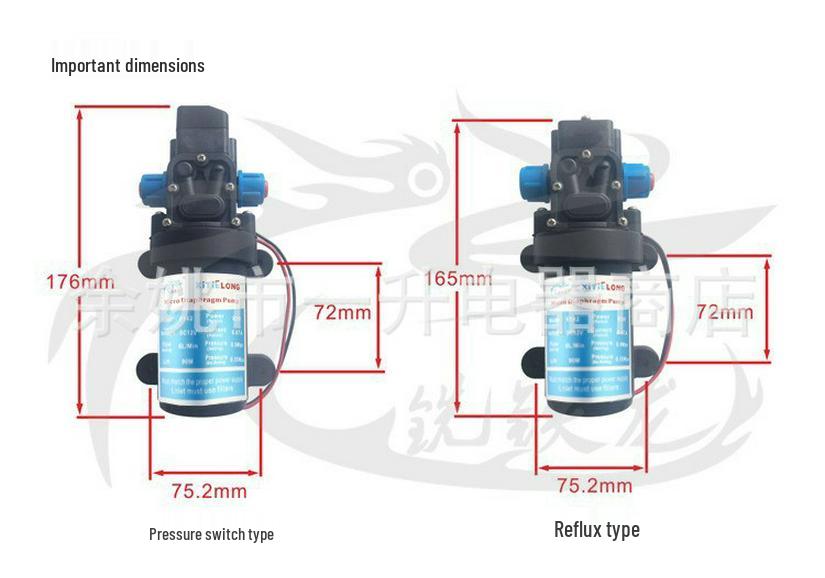 XTL 80W Elektrische Hochdruck-Selbstansaugende Autowasch-Wasserpumpe