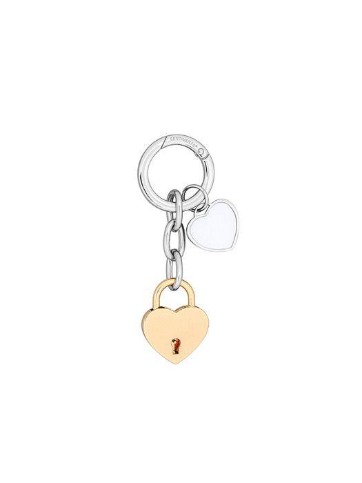 SENTIMENTS NO.573 [GOLD] HEART LOCK KEY RING gold