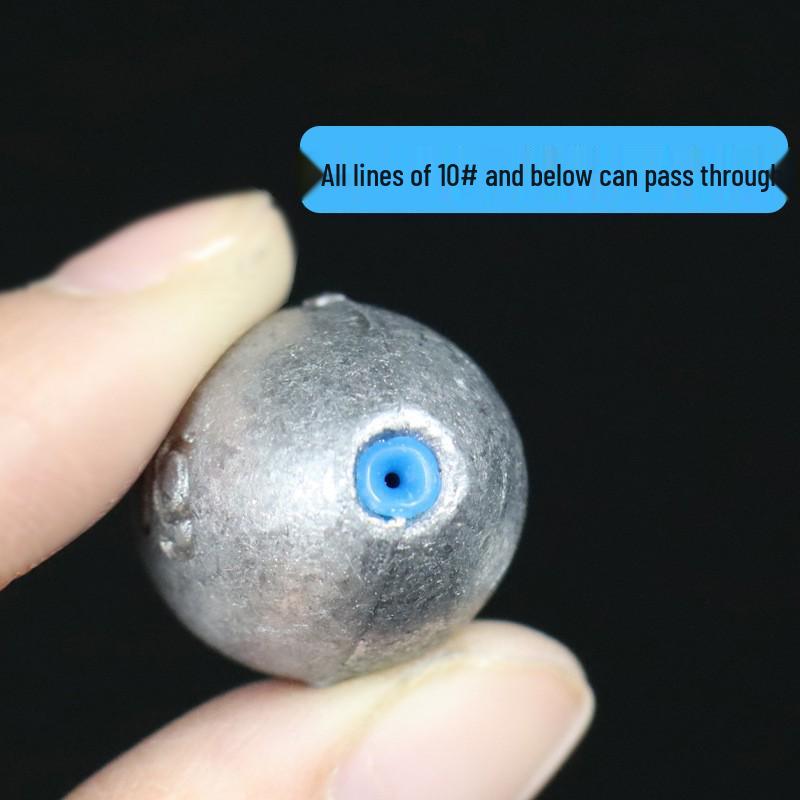 Olive-Shaped Through-Hole Sinker with Fishing Hook for Carp & Bighead