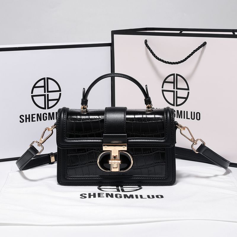 

Charina Accessible Luxury Birthday Gift Crossbody Small Square Bag Black