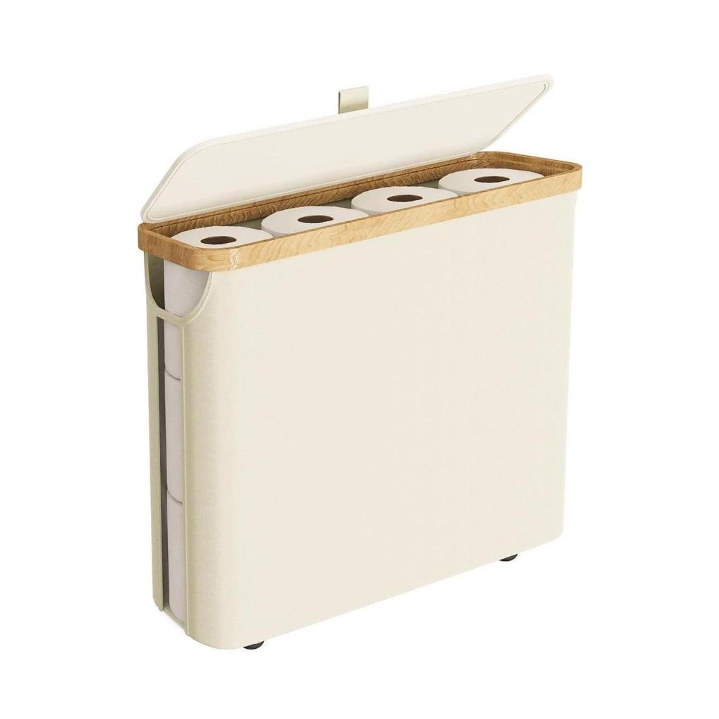 Składany bambusowy kosz na pranie z pokrywką - Bardzo duży kosz z tkaniny Oxford z wewnętrzną torbą