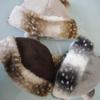 Thicken Fleece Plush Bucket Hat Ear Protection Fluffy Panama Hat Fashion Hooded Beanie  for Women